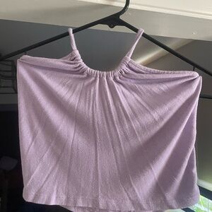 SO Purple Smocked Sleeveless Camisole